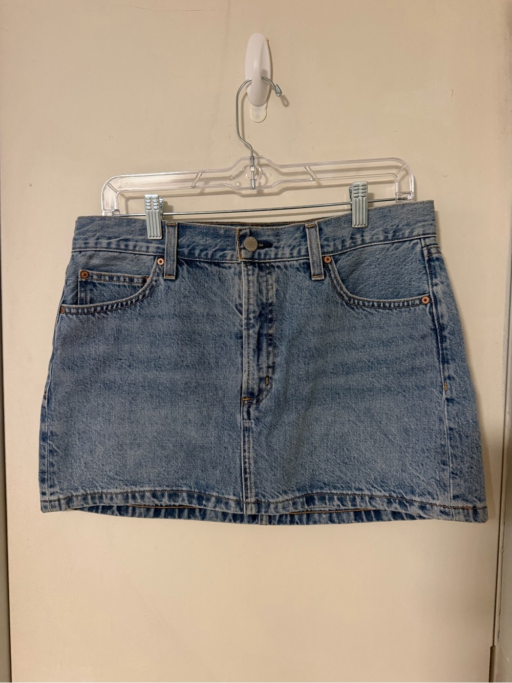 Denim Forum Light Blue Denim Mini Skirt
